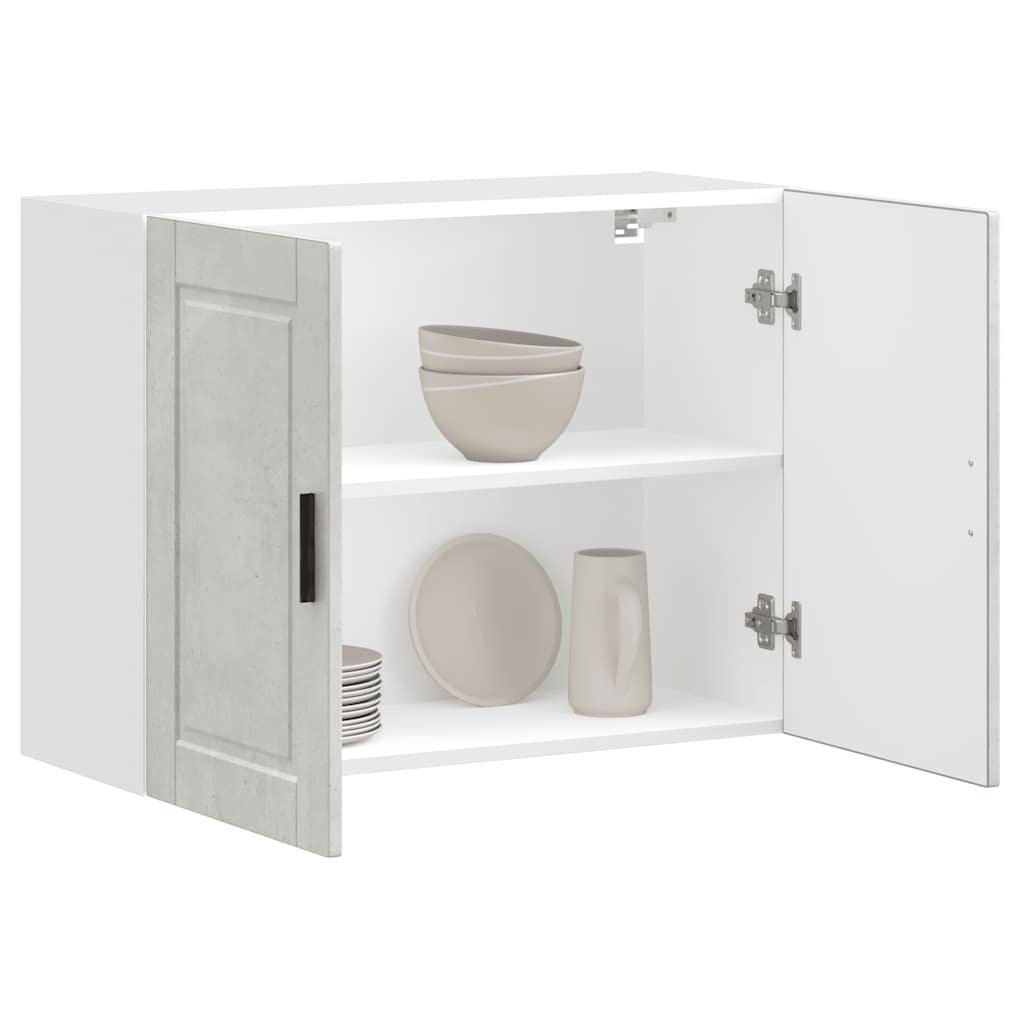 Kitchen Wall Cabinet Porto Concrete Grey Engineered Wood